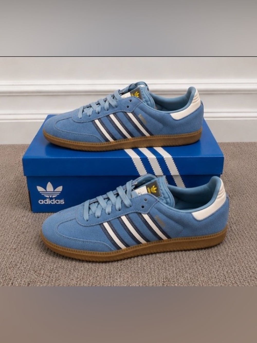Adidas Originals Men's Samba OG Argentina World Cup Sneakers, IH6827